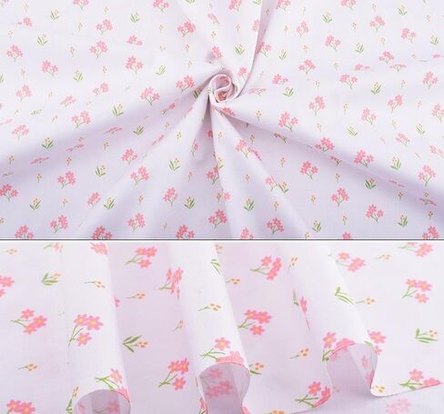 8 Pcs Floral Cotton Fabric - Precut Quilt Sewing Quilting Fabric (19.6x19.6in) in Saudi Arabia