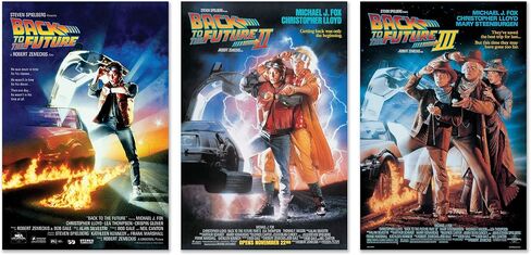 Back To The Future I, II & III - 3 Piece Movie Poster Set (Regular Styles) (Size 24" x 36" each) (Unframed Posters) in Saudi Arabia