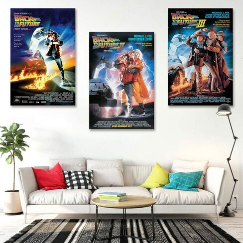 Back To The Future I, II & III - 3 Piece Movie Poster Set (Regular Styles) (Size 24" x 36" each) (Unframed Posters) in Saudi Arabia