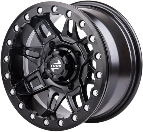عجلة تاسك واساتش بيدلوك 4/156 15x7 5.0 + 2.0 أسود غير لامع لبولاريس RZR XP 1000 DYNAMIX Edition 2019 in Kuwait