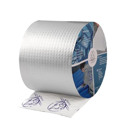 شريط بوتيل من الألومنيوم المقاوم للماء في الهواء الطلق، 3.94 بوصة × 16.4 قدم × 5/128 بوصة، شريط مانع للتسرب RV/البحرية، إيقاف تسرب سقف العربة، إصلاح ورقة التسقيف، ختم القارب، مقاوم للطقس ومتين in Kuwait