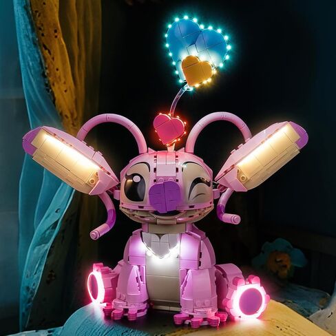 إضاءة LED متوافقة مع Lego Disney Angel 43257 - JUST Lights، مجموعة إضاءة متوافقة مع Lego 43257 Lilo & Stitch Angel، غير متضمنة مجموعة النموذج (الإصدار القياسي) in Saudi Arabia