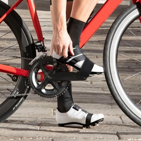 2 Pair Bike Toe Clips Strap, Bicycle Pedal Straps, Black Bicycle Feet Straps for Fixed Gear Bike Pedals and Cleats Parts in Saudi Arabia