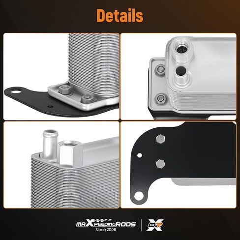مبرد زيت محول عزم دوران ناقل الحركة maxpeedingrods لـ Dodge Ram 2500 L6 5.9L 2004-2009، لـ Dodge Ram 2500 L6 6.7L 2007-2009، لـ Dodge Ram 2500 V8 5.7L 2003-2009، يستبدل 68004317AA in Saudi Arabia