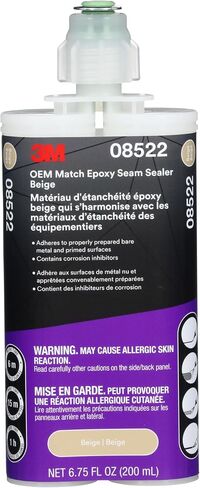 3M OEM Match Epoxy Seam Sealer 08524، أبيض، 200 مل، إيبوكسي للسيارات من جزأين، متوسط ​​الجسم، علاج سريع، للسيارات المعدنية العارية أو الأسطح المعدة in Kuwait
