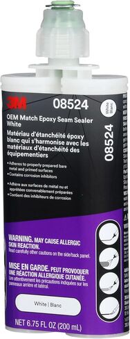 3M OEM Match Epoxy Seam Sealer 08524، أبيض، 200 مل، إيبوكسي للسيارات من جزأين، متوسط ​​الجسم، علاج سريع، للسيارات المعدنية العارية أو الأسطح المعدة in Saudi Arabia