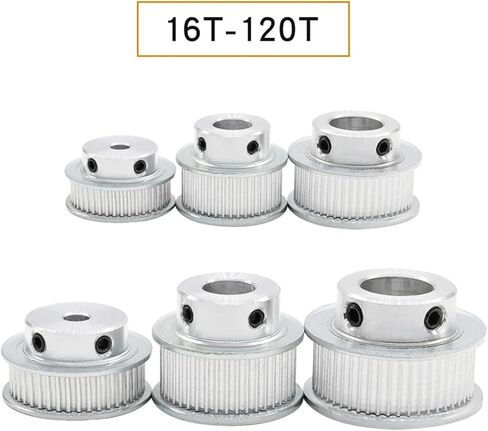 بكرة توقيت 2GT 60T 65T مسافة أسنان مقوسة دائرية 2 مم عرض 5-12 مم تتحمل 5-14 قطعة واحدة (5 مم، عرض الحزام 65T 6 مم) in Saudi Arabia