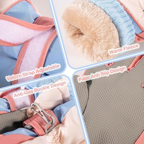 Kids Winter Ski Gloves Touchscreen and Waterproof Warm Snow Gloves for Snowboarding, Sledding for Boys Girls in Saudi Arabia