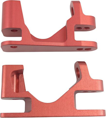 كتل العجلات من الألومنيوم RC Car C-Hubs، وكتل التوجيه ومجموعة حاملات المحور الخلفي لـ 1/10 Slash 4X4، Stampede 4X4، Rustler 4WD، استبدال الأجزاء #6837#6832#1952 (أحمر) in Saudi Arabia
