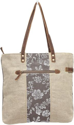 USA Stamp Upcycled Canvas and Genuine Leather Crossbody Bag in Saudi Arabia