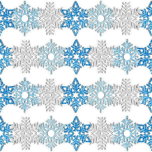 65ft Winter Snowflake Bulletin Board Borders, Snowflake Border for Bulletin Board Snowflakes Shape Boarders for Winter Classroom Office Chalkboard Wall Decor in Saudi Arabia