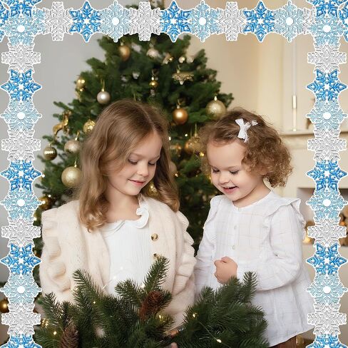 65ft Winter Snowflake Bulletin Board Borders, Snowflake Border for Bulletin Board Snowflakes Shape Boarders for Winter Classroom Office Chalkboard Wall Decor in Saudi Arabia