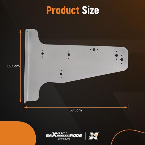 maXpeedingrods Tour Pak Pack Wall Mount Storage Rack Holder for Harley Electra Glide 1997- Passenger Backrest Storage Holder Grey in Saudi Arabia