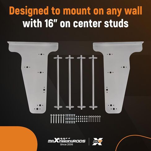 maXpeedingrods Tour Pak Pack Wall Mount Storage Rack Holder for Harley Electra Glide 1997- Passenger Backrest Storage Holder Grey in Saudi Arabia