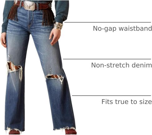 ARIAT Women's Ultra High Rise Tomboy Wide Jean in Saudi Arabia