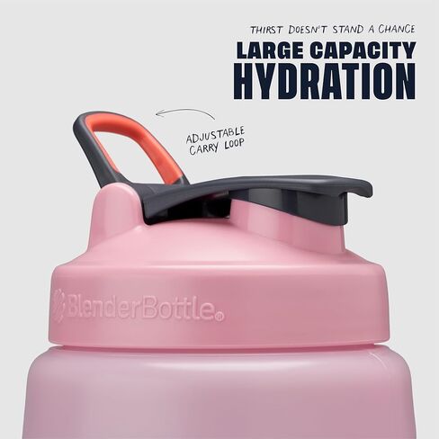 BlenderBottle Hydration Koda V1.5، زجاجة مياه نصف جالون، 74 أونصة، لون أسود كامل in Kuwait