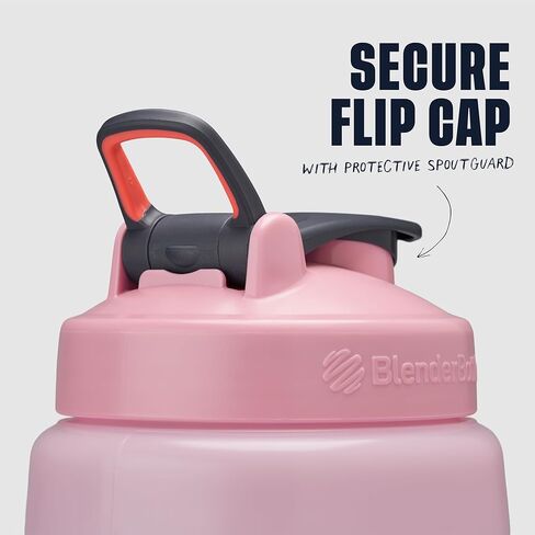 BlenderBottle Hydration Koda V1.5، زجاجة مياه نصف جالون، 74 أونصة، لون أسود كامل in Kuwait