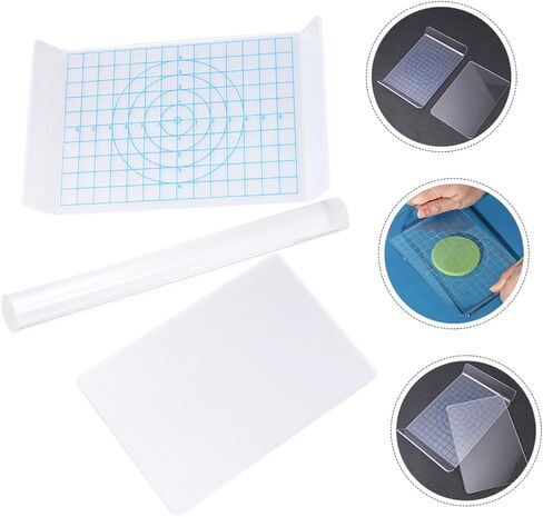 OSALADI 1Set Acrylic Clay Board Pottery Modeling Tools for DIY Crafts Includes Shaped with Solid Acrylic Roller Portable for Home School in Saudi Arabia