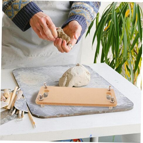 MUELODSIC Portable Clay Wedging Board with Built in Handle Lightweight Crafting Surface for Sculpting Painting and Pottery Projects for All Skill Levels in Saudi Arabia