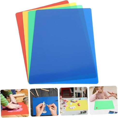 8Pcs Polymer Clay Mats for Reusable Lightweight Art Boards for Classroom Crafts and Activities Safe and Washable Painting Pads in Saudi Arabia