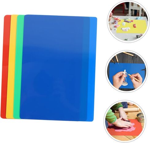 8Pcs Polymer Clay Mats for Reusable Lightweight Art Boards for Classroom Crafts and Activities Safe and Washable Painting Pads in Saudi Arabia