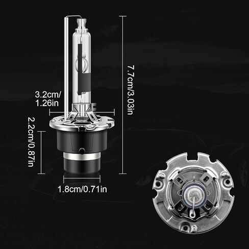 مصابيح أمامية D2R 35W 6000K بيضاء باردة زينون HID 85126UB 66250 85126WX بديلة - حزمة من 2 (مجموعة المصابيح الأمامية الهالوجين غير مناسبة) in Kuwait