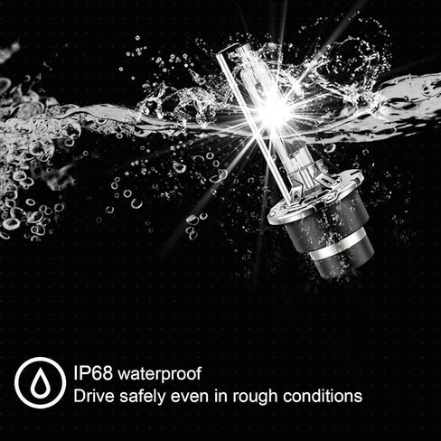 مصابيح أمامية D2R 35W 6000K بيضاء باردة زينون HID 85126UB 66250 85126WX بديلة - حزمة من 2 (مجموعة المصابيح الأمامية الهالوجين غير مناسبة) in Kuwait