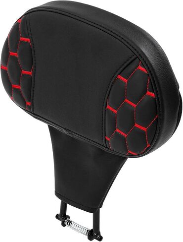 C.C. RIDER Leather Sissy Bar Backrest Pad - Rider Backrest Fit For Harley Touring Road King FLHR Street Glide FLHX Road Glide FLTR 2009-2023 in Saudi Arabia