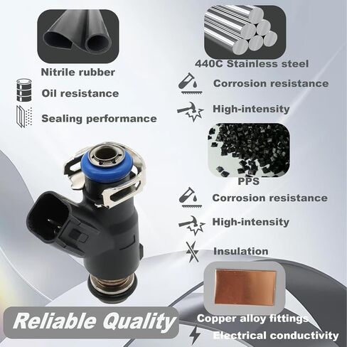 2 قطعة حاقن الوقود متوافق مع محركات Kohler Command Pro البنزين EFI HP 37 35 33 29 27 25 21 19 14 استبدال #2533101-S in Kuwait