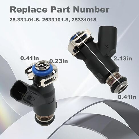 2 قطعة حاقن الوقود متوافق مع محركات Kohler Command Pro البنزين EFI HP 37 35 33 29 27 25 21 19 14 استبدال #2533101-S in Kuwait