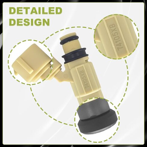 مجموعة من 4 محاقن وقود متوافقة مع 2001-2005 كرايسلر سيبرينج دودج ستراتوس ميتسوبيشي إكليبس 1999-2003 ميتسوبيشي/لانسر CDH240 MR507252 842-12299 in Kuwait