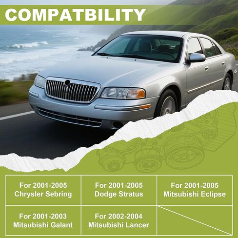 مجموعة من 4 محاقن وقود متوافقة مع 2001-2005 كرايسلر سيبرينج دودج ستراتوس ميتسوبيشي إكليبس 1999-2003 ميتسوبيشي/لانسر CDH240 MR507252 842-12299 in Kuwait