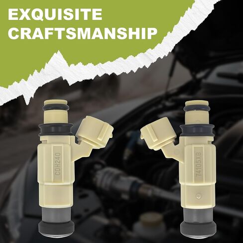 مجموعة من 4 محاقن وقود متوافقة مع 2001-2005 كرايسلر سيبرينج دودج ستراتوس ميتسوبيشي إكليبس 1999-2003 ميتسوبيشي/لانسر CDH240 MR507252 842-12299 in Kuwait