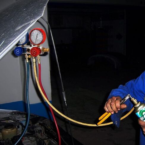 مجموعة قياس متعددة HVAC 0 500 PSI - أداة تشخيص وشحن مبرد تكييف الهواء لـ R134A R12 R22 R410A in Saudi Arabia