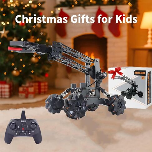 VANLINNY Smart Robot Arm Kit,2-in 1 Science Kits with 4-DOF Robotic Car,Electronic Programming DIY Toy for Kids Ages 8+,Promotes STEM Interest in Science,Technology,Best Birthday Gifts for Boys/Girls. in Kuwait