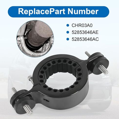 CHR03A0 Driveshaft Center Support Bearing Carrier Compatible with 2011-2023 Dodge WD Durango Jeep WK2 Grand Cherokee Replace# 52853646AE, 52853646AC, Silver in Saudi Arabia