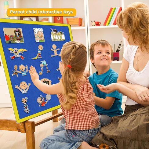 مجموعة اللعب التفاعلية للتعلم المبكر بدون لوحة ديفيد من الفلانيل قصص ما قبل المدرسة رواية القصص ألعاب تفاعلية ألعاب تعلم رياض الأطفال in Kuwait