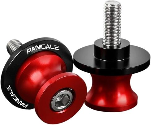 متوافق مع Ducati 899 959 1199 1199S 1299 Panigale SR Panigale V4 M6 ملحقات الدراجات النارية Swingarm Spools Slider Rear Stand Screws (أحمر 6 مم) in Kuwait
