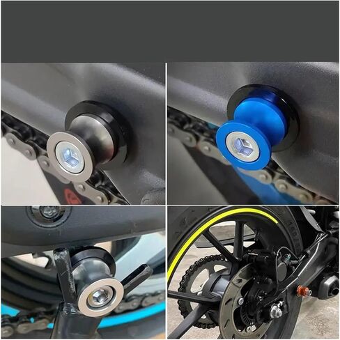 متوافق مع Ducati 899 959 1199 1199S 1299 Panigale SR Panigale V4 M6 ملحقات الدراجات النارية Swingarm Spools Slider Rear Stand Screws (أحمر 6 مم) in Kuwait