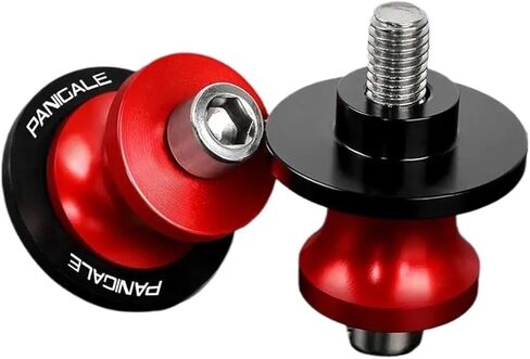 متوافق مع Ducati 899 959 1199 1199S 1299 Panigale SR Panigale V4 M6 ملحقات الدراجات النارية Swingarm Spools Slider Rear Stand Screws (أحمر 6 مم) in Kuwait