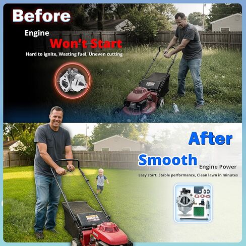 GCV170 المكربن ​​16100-Z9L-811 لهوندا جزازة العشب HRN216 GCV170LA G5B G5BR S3B المحرك، gcv 170 طقم استبدال المكربن ​​مع فلتر الهواء، قابس الإشعال، خط الوقود، الحشيات، صمام الإغلاق in Kuwait