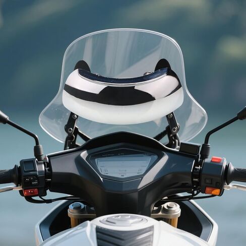 Motorcycle Mirrors - Blind Mirror, Windshield Mirror | Wide Angle Adjustable Motorcycle Blind, 180 Degree Rear View for Scooter, Windscreen Mount Side for Street Bike in Saudi Arabia
