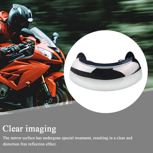 Motorcycle Mirrors - Blind Mirror, Windshield Mirror | Wide Angle Adjustable Motorcycle Blind, 180 Degree Rear View for Scooter, Windscreen Mount Side for Street Bike in Saudi Arabia