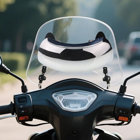 Motorcycle Mirrors - Blind Mirror, Windshield Mirror | Wide Angle Adjustable Motorcycle Blind, 180 Degree Rear View for Scooter, Windscreen Mount Side for Street Bike in Saudi Arabia