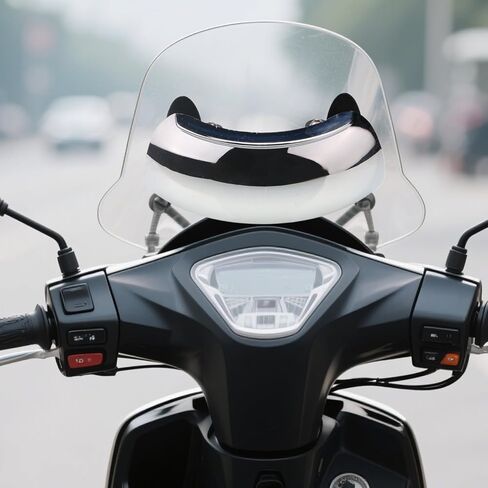 Motorcycle Mirrors - Blind Mirror, Windshield Mirror | Wide Angle Adjustable Motorcycle Blind, 180 Degree Rear View for Scooter, Windscreen Mount Side for Street Bike in Saudi Arabia