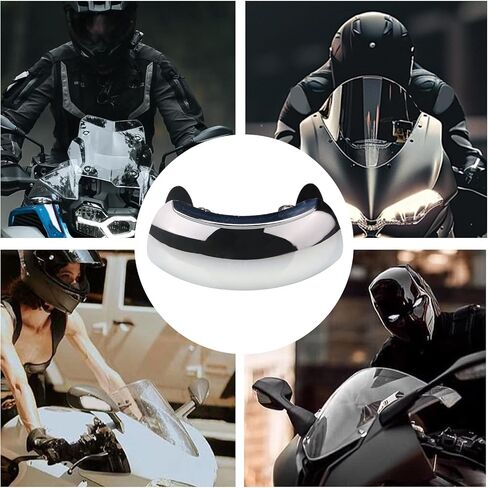 Motorcycle Mirrors - Blind Mirror, Windshield Mirror | Wide Angle Adjustable Motorcycle Blind, 180 Degree Rear View for Scooter, Windscreen Mount Side for Street Bike in Saudi Arabia
