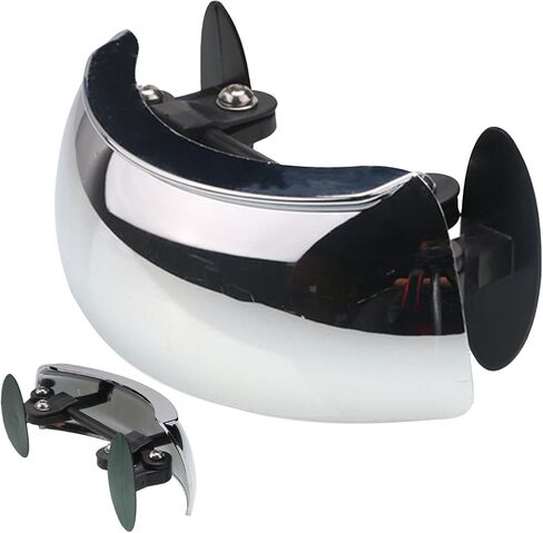 Motorcycle Mirrors - Blind Mirror, Windshield Mirror | Wide Angle Adjustable Motorcycle Blind, 180 Degree Rear View for Scooter, Windscreen Mount Side for Street Bike in Saudi Arabia