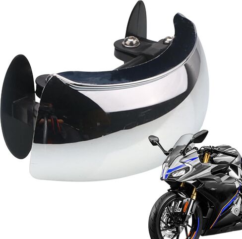 Motorcycle Mirrors - Blind Mirror, Windshield Mirror | Wide Angle Adjustable Motorcycle Blind, 180 Degree Rear View for Scooter, Windscreen Mount Side for Street Bike in Saudi Arabia