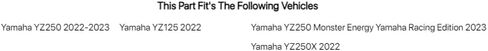 Polisport Radiator Louvers – Black Panels for Yamaha YZ 125/250 (2022-2025) – OEM Fit, Durable Plastic, Enhanced Airflow, Easy Installation in Saudi Arabia