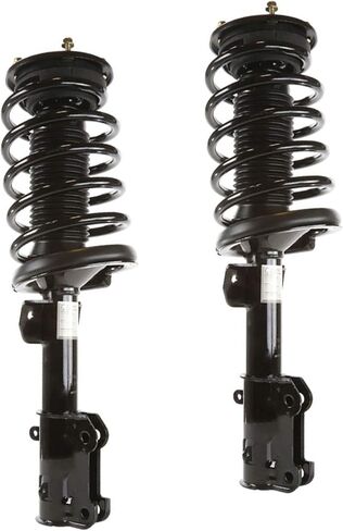 DTA 70178 Full Set 2 Front Complete Strut Assemblies With Springs and Mounts + 2 Rear Shocks Compatible with Ford Mustang 2011-2014 Excludes 19" Wheel in Saudi Arabia